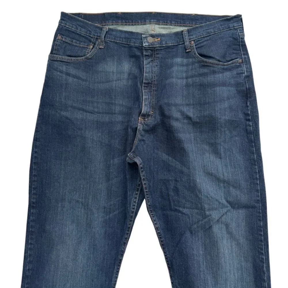 Wrangler Men's and Big Relaxed Fit Jeans - Dark Wash Indigo Size 40 x 30